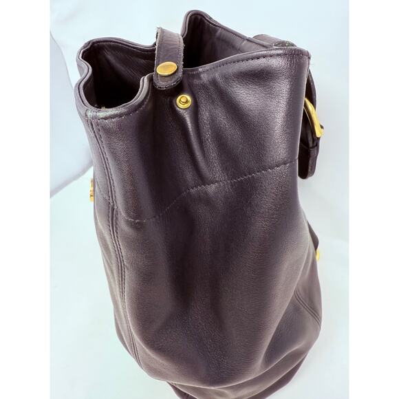 Genuine vintage COACH 4160 sling black leather crossover bag one strap - Picture 7 of 16